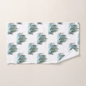Winter Wonderland Bos Antilopen Dennenbomen Bad Handdoek (Handdoek)