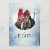 Winter Wonderland Bos Foto Tafelnummer (Achterkant)