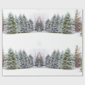 Winter Wonderland Bos Kerst Ambacht of  Cadeaupapier (Vlak)