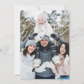 Winter Wonderland Bos Kerstmis Foto Feestdagenkaart (Achterkant)