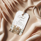 Winter Wonderland Bosdieren Baby Shower Cadeaulabel