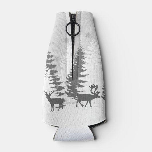 Winter Wonderland Bottle Cooler - Paars (Achterkant)