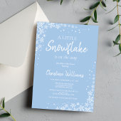 Winter Wonderland Boy Baby shower Kaart