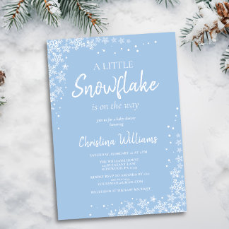Winter Wonderland Boy Baby shower Kaart
