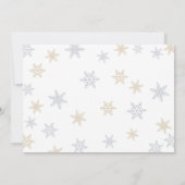 Winter Wonderland Boy eerste Birthday Foto Kaart (Achterkant)