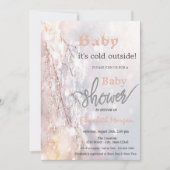 Winter Wonderland Branches Baby shower Kaart (Voorkant)