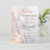 Winter Wonderland Branches Baby shower Kaart (Staand voorkant)
