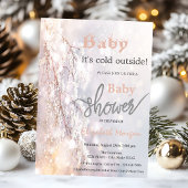 Winter Wonderland Branches Baby shower Kaart