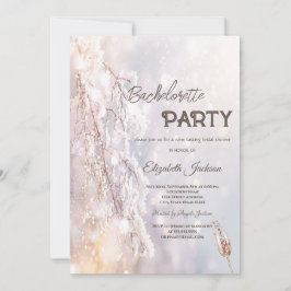 Winter Wonderland Branches Bachelorette Kaart