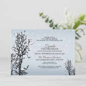 Winter Wonderland Bridal Shower Invitation Kaart (Staand voorkant)