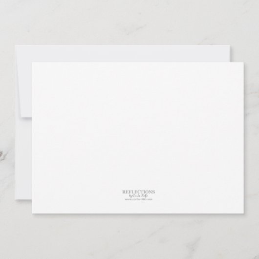 Winter Wonderland Bridal Shower Invitation Kaart (Achterkant)