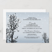 Winter Wonderland Bridal Shower Invitation Kaart (Voorkant / Achterkant)