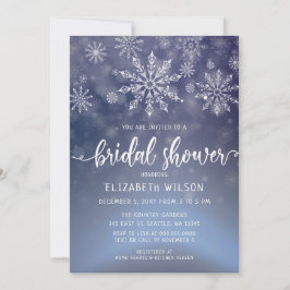 Winter Wonderland Bridal Shower Invitation Kaart