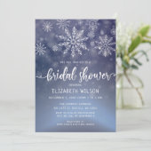 Winter Wonderland Bridal Shower Invitation Kaart (Staand voorkant)