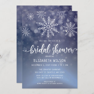 Winter Wonderland Bridal Shower Invitation Kaart