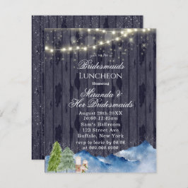 Winter Wonderland | Bridesmaids Luncheon Kaart