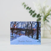 Winter Wonderland Briefkaart (Staand voorkant)