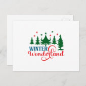 Winter Wonderland Briefkaart (Voorkant / Achterkant)