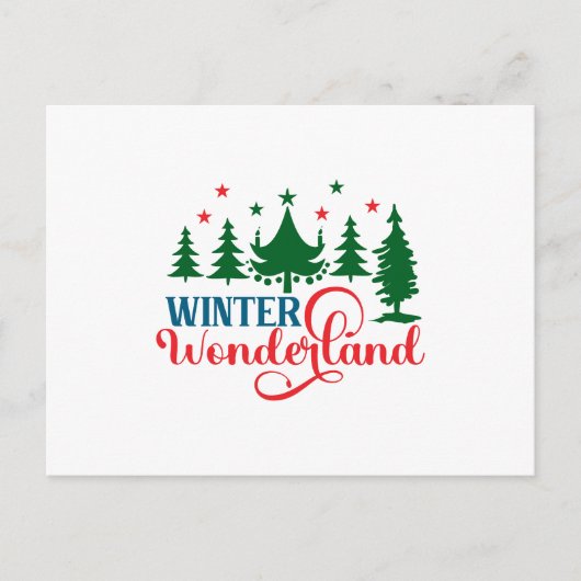 Winter Wonderland Briefkaart (Voorkant)