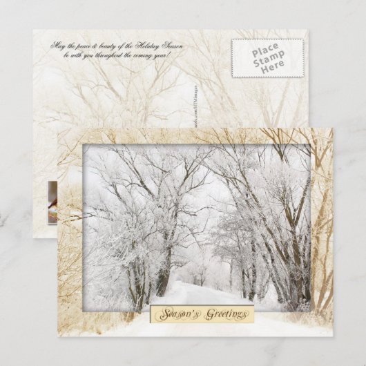 Winter Wonderland Briefkaart (Voorkant / Achterkant)