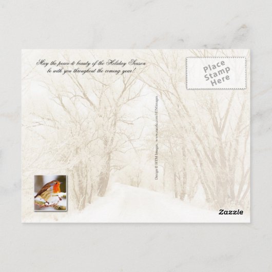 Winter Wonderland Briefkaart (Achterkant)