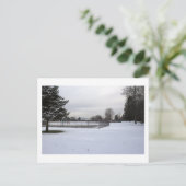 winter wonderland briefkaart (Staand voorkant)