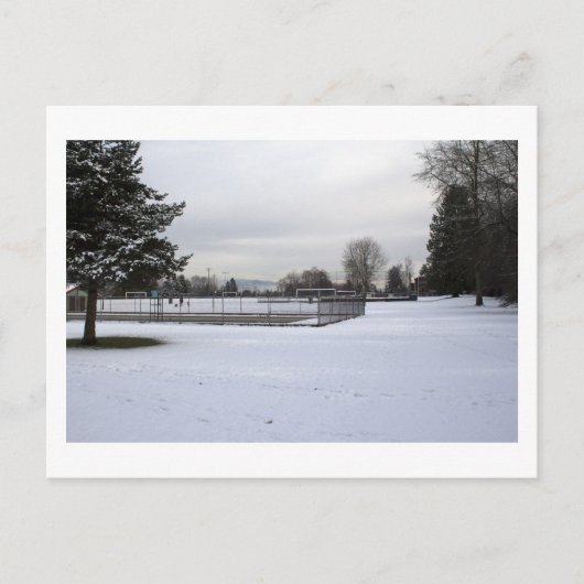 winter wonderland briefkaart (Voorkant)