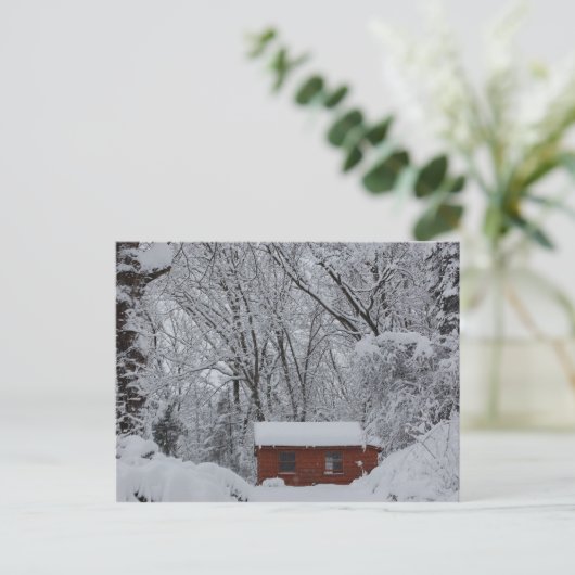 Winter Wonderland briefkaart (Staand voorkant)