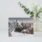 Winter Wonderland Briefkaart (Staand voorkant)