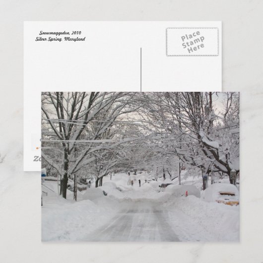 Winter Wonderland Briefkaart (Voorkant / Achterkant)