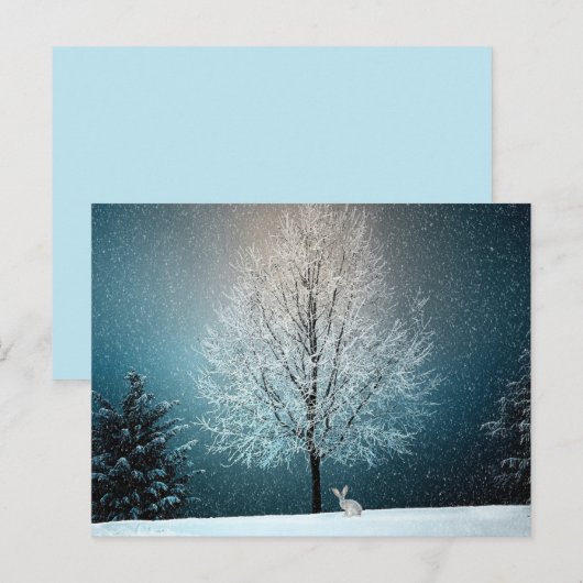 Winter Wonderland briefkaart (Voorkant / Achterkant)