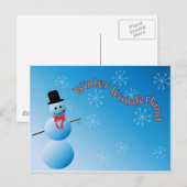 Winter Wonderland Briefkaart (Voorkant / Achterkant)