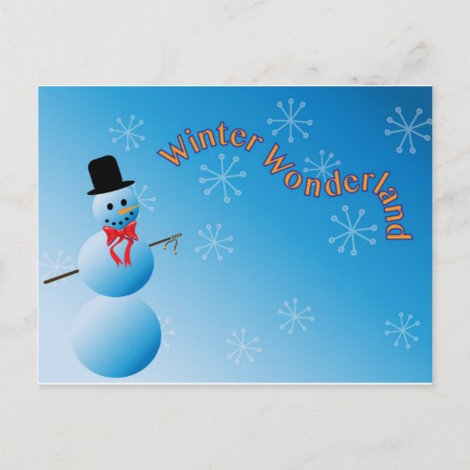 Winter Wonderland Briefkaart (Voorkant)