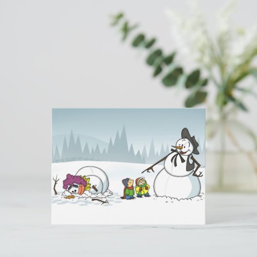 Winter Wonderland Briefkaart (Staand voorkant)