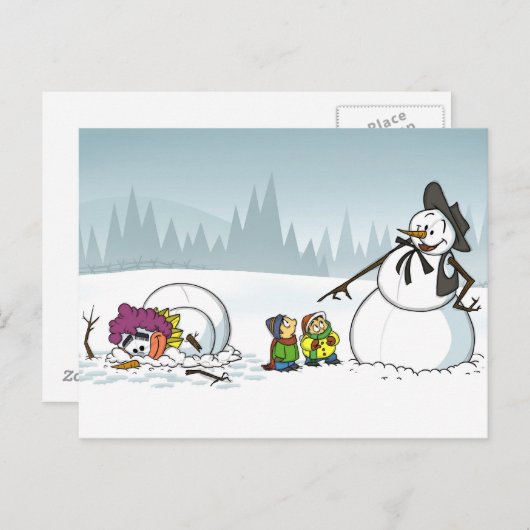 Winter Wonderland Briefkaart (Voorkant / Achterkant)