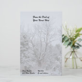 Winter Wonderland Briefpapier (Staand voorkant)