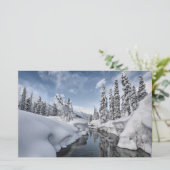 Winter Wonderland Briefpapier (Staand voorkant)