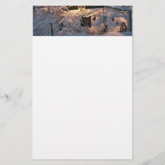 Winter Wonderland Briefpapier (Voorkant)