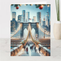 Winter Wonderland. Brooklyn Bridge - New York