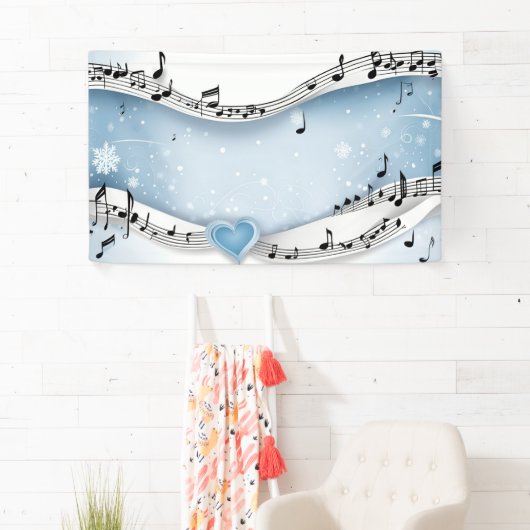 Winter Wonderland Bruiloft Banner (Insitu)