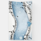 Winter Wonderland Bruiloft Banner (Verticaal)