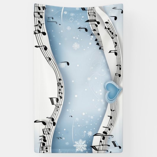 Winter Wonderland Bruiloft Banner (Verticaal)