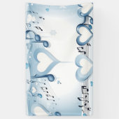 Winter Wonderland Bruiloft Banner (Verticaal)