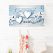 Winter Wonderland Bruiloft Banner (Insitu)