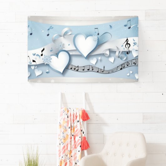 Winter Wonderland Bruiloft Banner (Insitu)