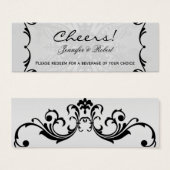 Winter Wonderland Bruiloft Drink Tickets Mini Visitekaartjes (Voorkant /achterkant)