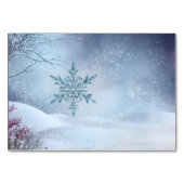 Winter Wonderland Bruiloft Kaart (Achterkant)