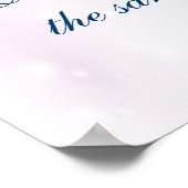 Winter Wonderland, bruiloft, Welkome Poster (Hoek)