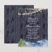 Winter Wonderland | Brunch & Bubble Invites Kaart (Voorkant / Achterkant)