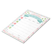 Winter Wonderland Bunco Party Game Score Kaart Notitieblok (Schuin)